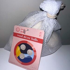 Wool Dryer Balls with Mesh Bag